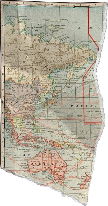 Scanned Weathered Map Scrap